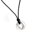 Anhänger, 3 Ringe, Kreise, Durchmesser 19,9mm, 950 Platin, für Damen