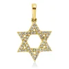 Anhänger Stern aus 750 Gelbgold 48 Brillanten 0,12ct I-PI 16,6x10,2mm mit Öse