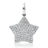 Anhänger Stern aus 750 Weißgold 80 Brillanten 0,82ct TW-VSI/SI 26,5x19mm mit Öse