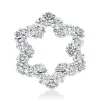 Anhänger Stern aus 585 Weißgold 24 Brillanten 1,01ct W-SI 15,8x14,2mm