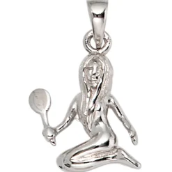 Anhänger Sternzeichen Jungfrau aus 925 Echt Silber glänzend Unisex