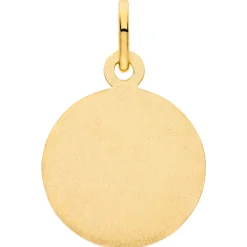 Anhänger Sternzeichen Steinbock aus 333 Gold Gelbgold mattiert rund Ø 12mm
