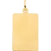 Anhänger Sternzeichen Wassermann 333 Gold Gelbgold matt rechteckig 20,8x12,1mm