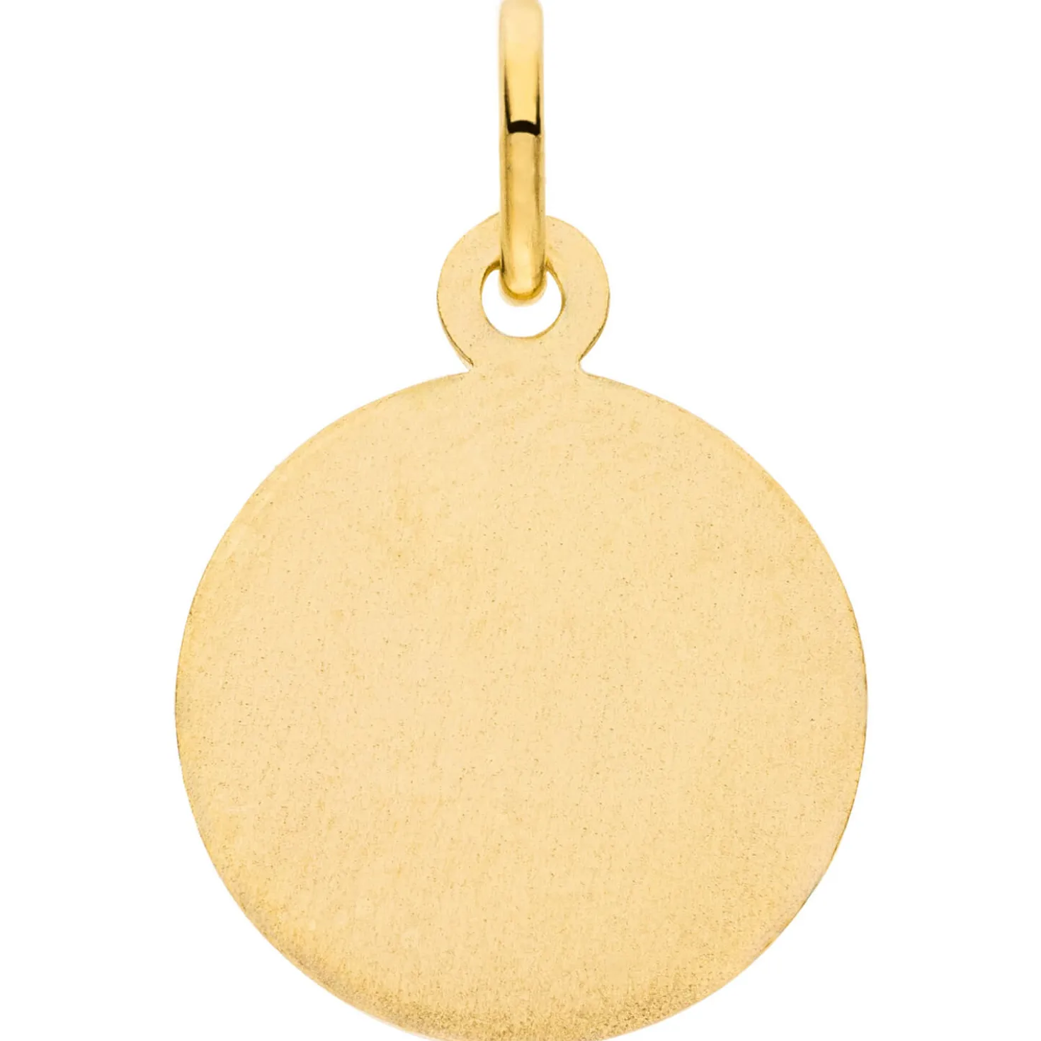Anhänger Sternzeichen Zwilling aus 333 Gold Gelbgold mattiert rund Ø 12mm