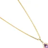 Anhänger 7,7x13,9mm Amethyst hellviolett Tropfen spitzoval 333 Gold Gelbgold