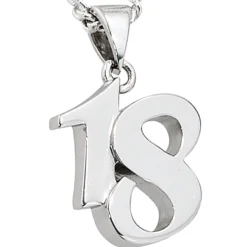 Anhänger 12,6x15,3mm 18 aus echtem 925 Silber massiv rhodiniert Damen