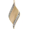 Anhänger 10,3x25,7mm aus 585 Gold Gelbgold mit 19 Brillanten 0,08 Ct