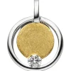 Anhänger 10,5x13,6mm aus 585 Gold Gelbgold mit Diamant Brillant 0,06 ct
