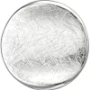 Anhänger 19,6x20,1mm aus 925 Silber eismatt gewölbt rund Halsschmuck rhodiniert