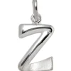 Anhänger 9,4x15,5mm Buchstabe Z aus 925 Silber glänzend teilmattiert Unisex