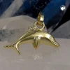 Anhänger 12x7mm Delfin aus 375 Gold Gelbgold klein & fein Goldanhänger