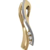 Anhänger 6,3x24mm Diamanten 0.06Ct W/P1 Brillanten 585 Gold Gelbgold Damen