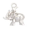 Anhänger 18,5x23,2mm Einhänger Charm Elefant aus 925 Echt Silber Damen