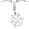 Anhänger 13,2x23,2mm Einhänger Charm Steuerrad aus 925 Silber Damen