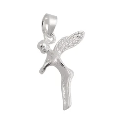 Anhänger 18x12mm Elfe aus 925 Silber Kettenanhänger Halsschmuck Damen