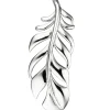Anhänger 12,5x31,9mm Feder aus 925 Silber glänzend Halsschmuck Damen