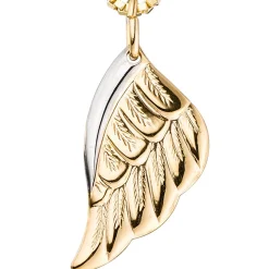 Anhänger 10,5x20mm Flügel Engelsflügel aus 333 Gold Gelbgold rhodiniert Damen
