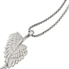 Anhänger 18,6x37,8mm Flügel Engelsflügel aus 925 Silber Halsschmuck für Damen