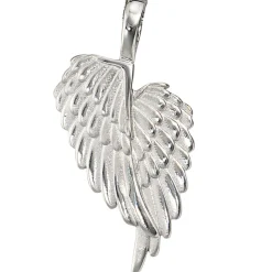 Anhänger 18,6x37,8mm Flügel Engelsflügel aus 925 Silber Halsschmuck für Damen