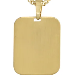 Anhänger 19,2x24,1mm Gravur Platte Amulett 333 Gold Gelbgold mattiert Unisex