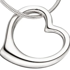 Anhänger 16,6x15,8mm Herz Herzanhänger Schwingherz aus 925 Silber glänzend