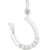 Anhänger 14,4x17,1mm Hufeisen 925 Silber glänzend 5 Zirkonia weiß Kinder