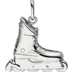 Anhänger 18,7x17,8mm Inline-Skate Schuh aus 925 Silber rhodiniert teilmattiert
