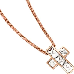 Anhänger 16,8x23,1mm Kreuz aus 585 Gold 6 Diamanten 0.033Ct Goldkreuz
