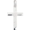 Anhänger 21x35,1mm Kreuz 925 Silber glänzend teilmatt Silberkreuz Unisex
