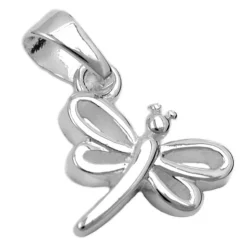 Anhänger 11x12mm Libelle Flügel durchbrochen echtes 925 Silber Kinder