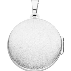 Anhänger 22,4x23,8mm Medaillon zum Öffnen Weltkarte aus 925 Silber rund 2 Fotos