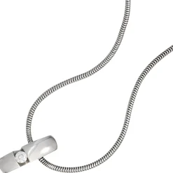 Anhänger 4,4x15,7mm mit Diamant Brillant 0,10 Ct 585 Gold Weißgold Damen