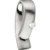 Anhänger 4,5x16,6mm mit Diamant 0.06Ct Brillant gebogen 950 Platin