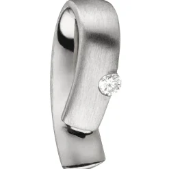 Anhänger 4,5x16,6mm mit Diamant 0.06Ct Brillant gebogen 950 Platin