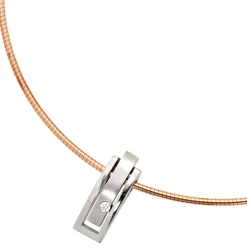 Anhänger 7,6x22,1mm mit Diamant 0.1Ct Brillant 950 Platin Platinanhänger