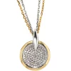 Anhänger 14x19,6mm mit 91 Diamanten 0.28Ct Brillanten 585 Gold Weißgold