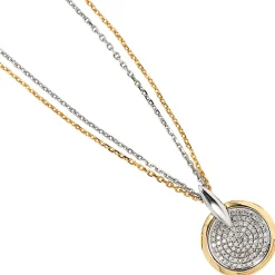 Anhänger 14x19,6mm mit 91 Diamanten 0.28Ct Brillanten 585 Gold Weißgold