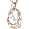 Anhänger 16,6x31,4mm mit 41 Diamanten 0,25 Ct 585 Gold Weißgold Rotgold