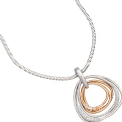 Anhänger 22,2x26,2mm mit 17 Diamanten 0.085Ct W/SI 585 Gold Weißgold Rotgold