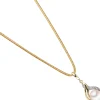 Anhänger 10,4x18,9mm mit Perle & Diamant 0.005Ct W/P1 Brillant 585 Gold Gelbgold