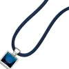 Anhänger 9,5x14,9mm mit Zirkonia blau 925 Silber Halsschmuck Damen