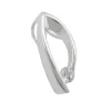 Anhänger 18,5x8mm mit Zirkonia 925 Silber oval Silberanhänger Damen