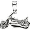 Anhänger 18,9x13,1mm Motorrad aus 925 Silber glänzend rhodiniert Kinder