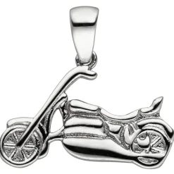Anhänger 18,9x13,1mm Motorrad aus 925 Silber glänzend rhodiniert Kinder