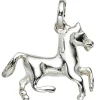 Anhänger 18x16mm Pferd aus echtem 925 Silber Kinder Silberanhänger
