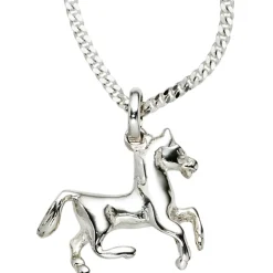 Anhänger 18x16mm Pferd aus echtem 925 Silber Kinder Silberanhänger