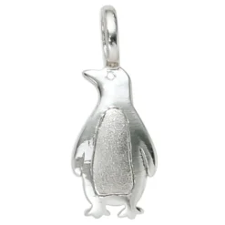Anhänger 6,8x16,7mm Pinguin aus echtem 925 Silber Kettenanhänger Kinder