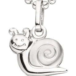 Anhänger 8,9x9,6mm Schnecke aus 925 Silber glänzend teilmatt Halsschmuck Kinder