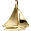 Anhänger 19,4x22,1mm Segelboot Segelschiff Segelyacht aus 925 Silber vergoldet