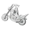 Anhänger 25x18mm - Shopper Motorrad aus 925 Silber Silberanhänger Unisex Herren